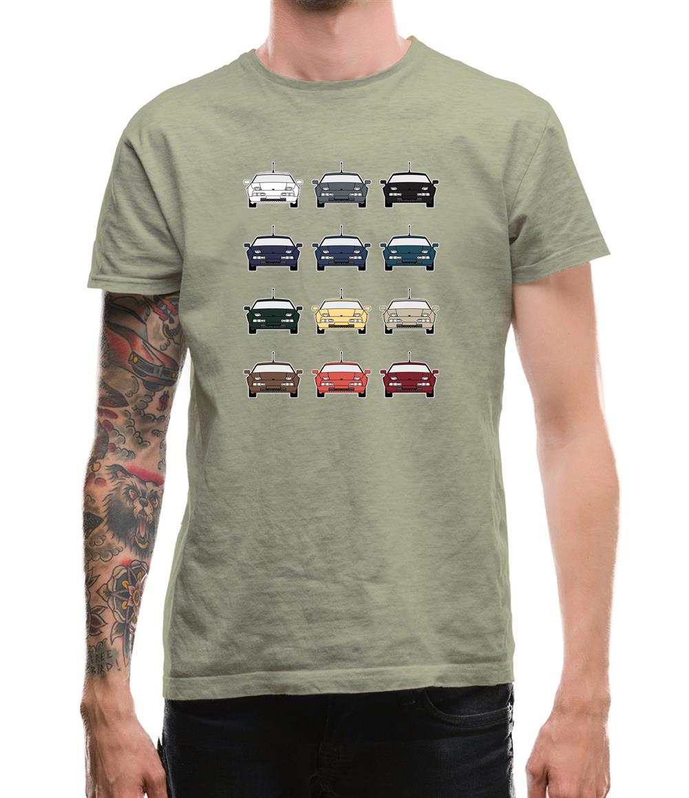Box 928 T 12 Colour Grid Mens T-Shirt