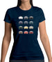 Porsche Box 928 T 12 Colour Grid Womens T-Shirt