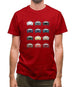 Box 928 T 12 Colour Grid Mens T-Shirt