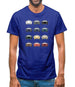 Box 928 T 12 Colour Grid Mens T-Shirt