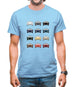 Box 928 T 12 Colour Grid Mens T-Shirt