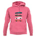 Porsche 928 Colour Grid unisex hoodie