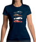 Porsche 928 Colour Grid Womens T-Shirt