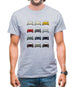 Box 959 T 12 Colour Grid Mens T-Shirt