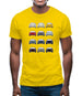 Box 959 T 12 Colour Grid Mens T-Shirt