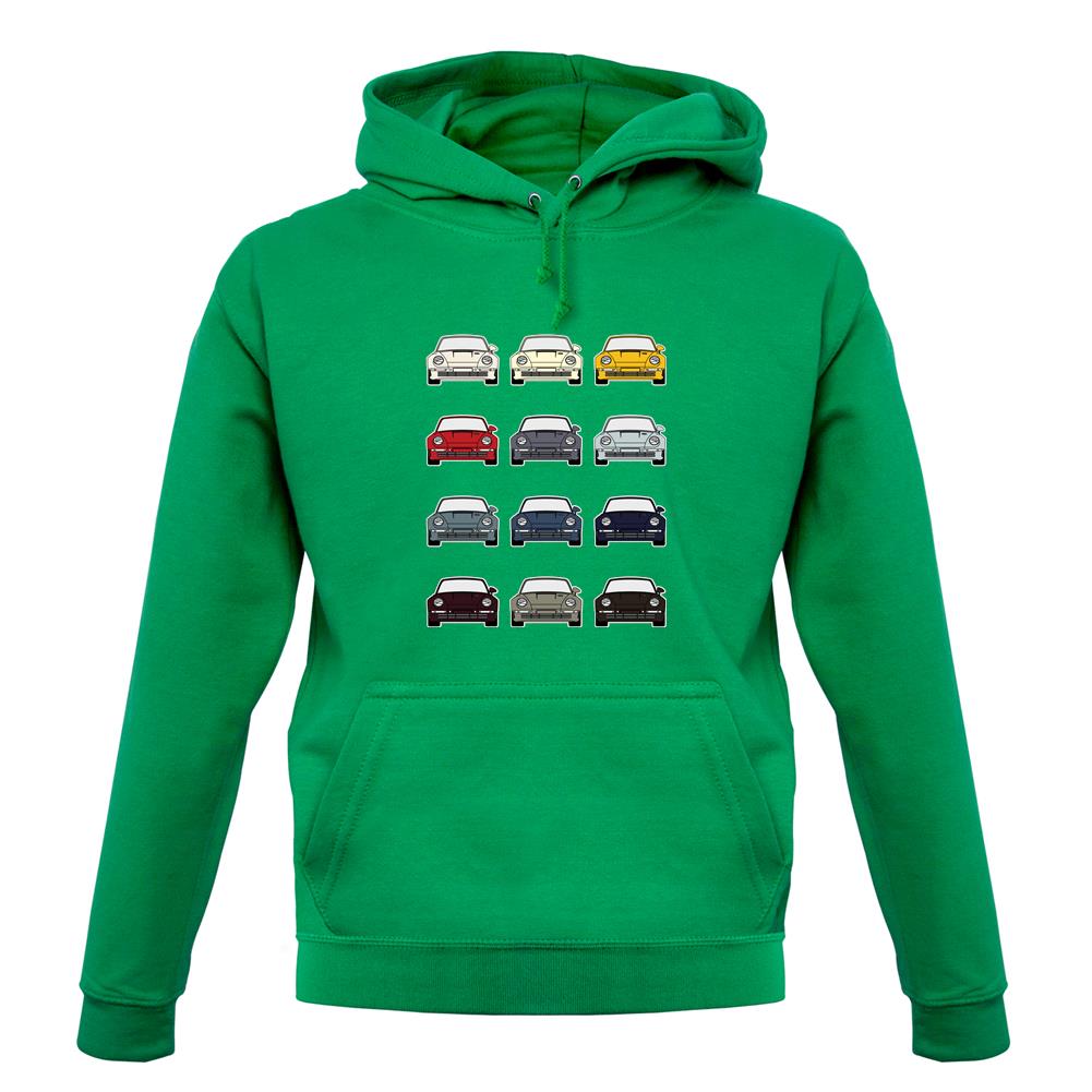 Porsche Box 959 T 12 Colour Grid unisex hoodie