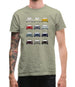 Box 959 T 12 Colour Grid Mens T-Shirt