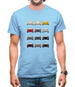 Box 959 T 12 Colour Grid Mens T-Shirt