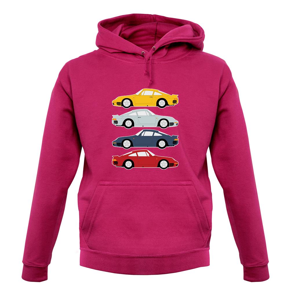 Porsche 959 Colour Grid unisex hoodie