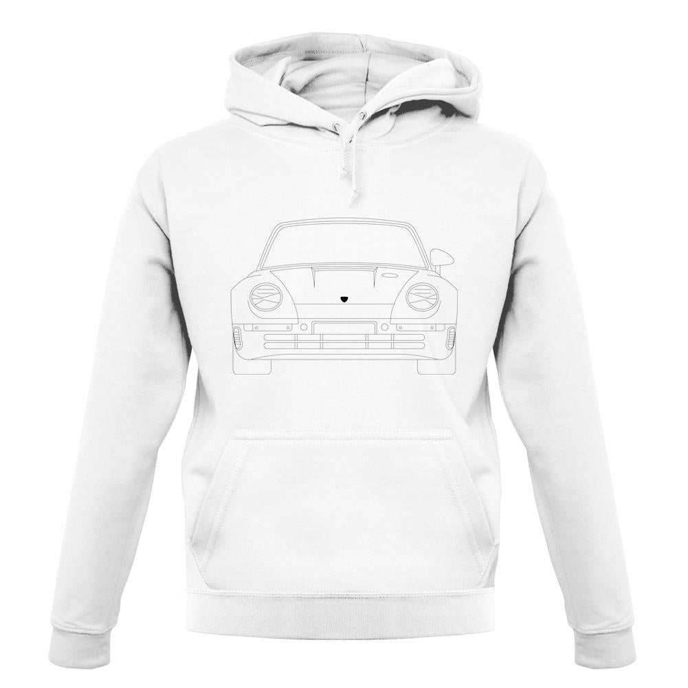 Porsche 959 Front Outline unisex hoodie