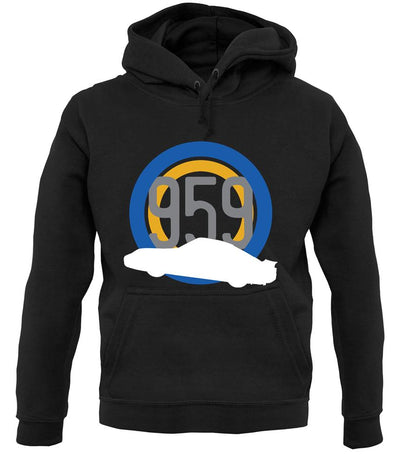Porsche 959 Silhouette unisex hoodie