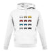 Porsche Box 981 T 12 Colour Grid unisex hoodie