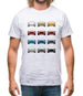 Box 981 T 12 Colour Grid Mens T-Shirt