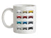 Box 981 4 Colour Grid Ceramic Mug
