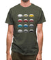 Box 981 T 12 Colour Grid Mens T-Shirt