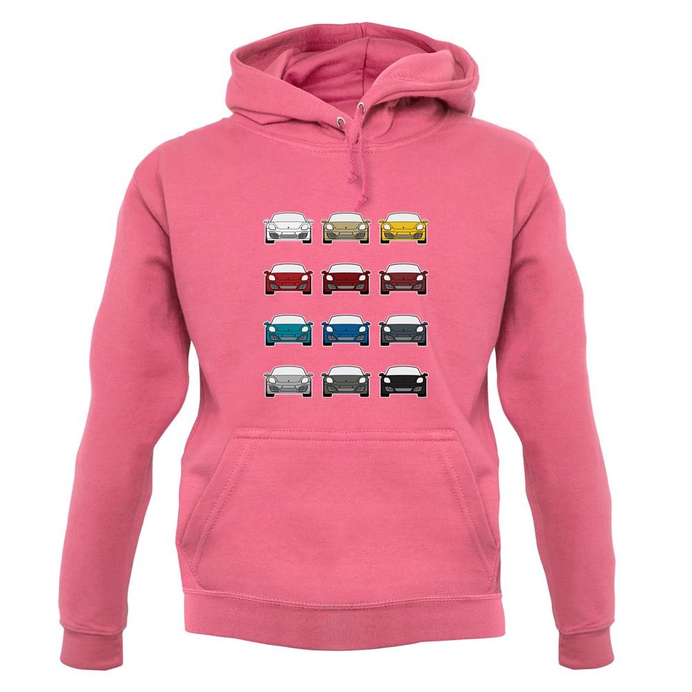 Porsche Box 981 T 12 Colour Grid unisex hoodie