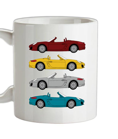 Boxster 981 4 Colour Ceramic Mug