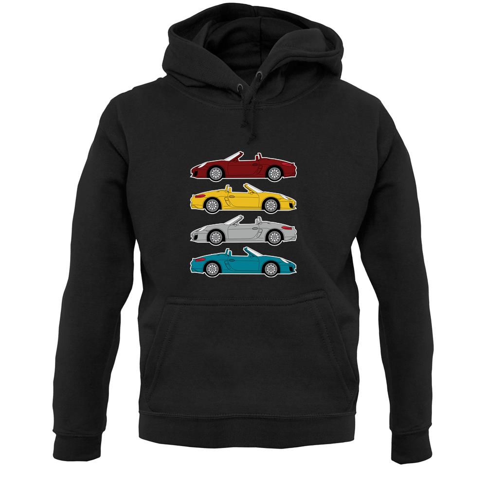 Box 981 4 Colour Grid Unisex Hoodie