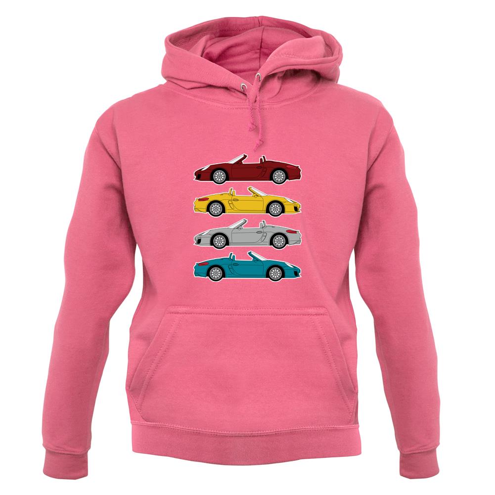 Porsche Box 981 4 Colour Grid unisex hoodie