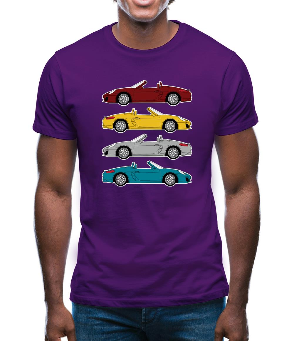 Boxster 981 4 Colour Mens T-Shirt