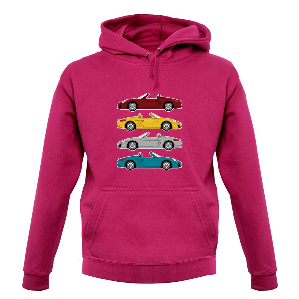 Porsche Box 981 4 Colour Grid unisex hoodie