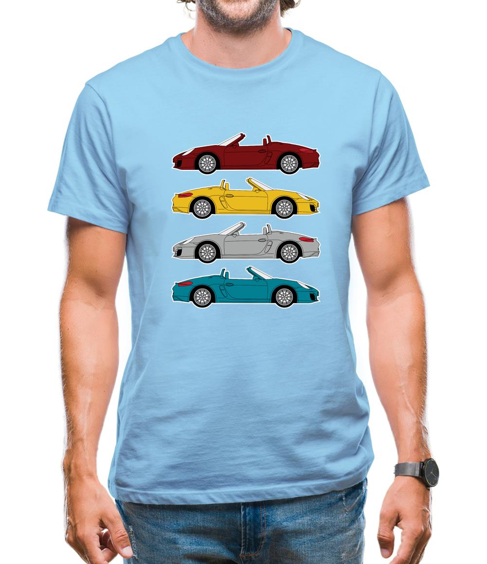Boxster 981 4 Colour Mens T-Shirt
