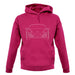 Porsche 981 Box Front Outline unisex hoodie