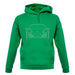 Porsche 981 Box Front Outline unisex hoodie