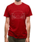 981 Box Front Outline Mens T-Shirt