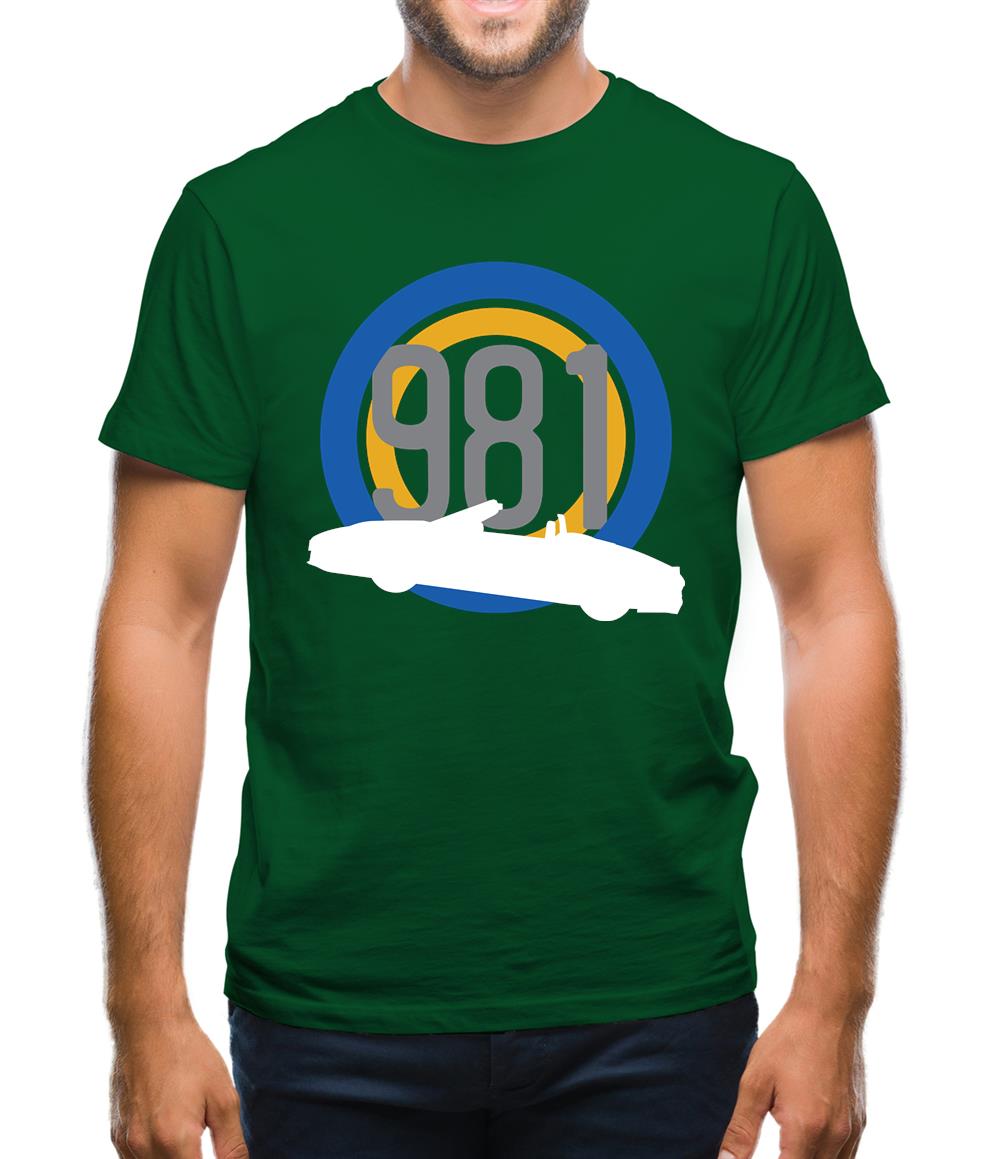 Porsche 981 Silhouette Mens T-Shirt