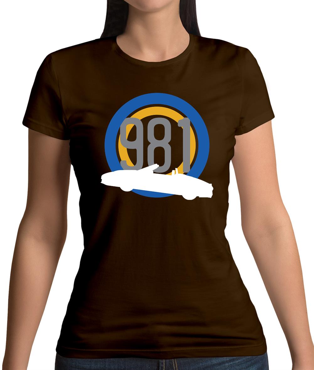 Porsche 981 Silhouette Womens T-Shirt
