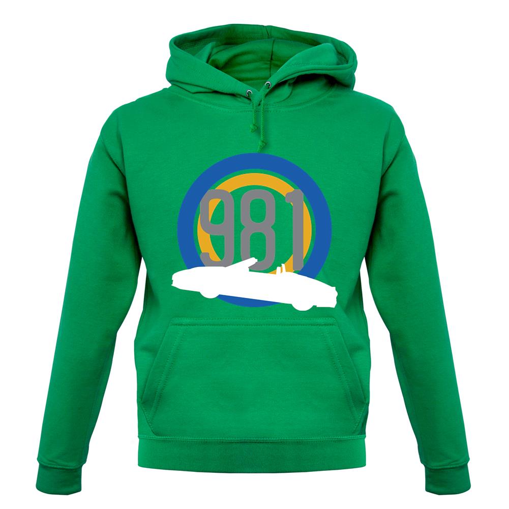 Porsche 981 Silhouette unisex hoodie