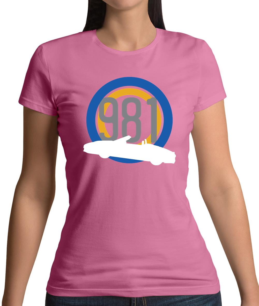 Porsche 981 Silhouette Womens T-Shirt
