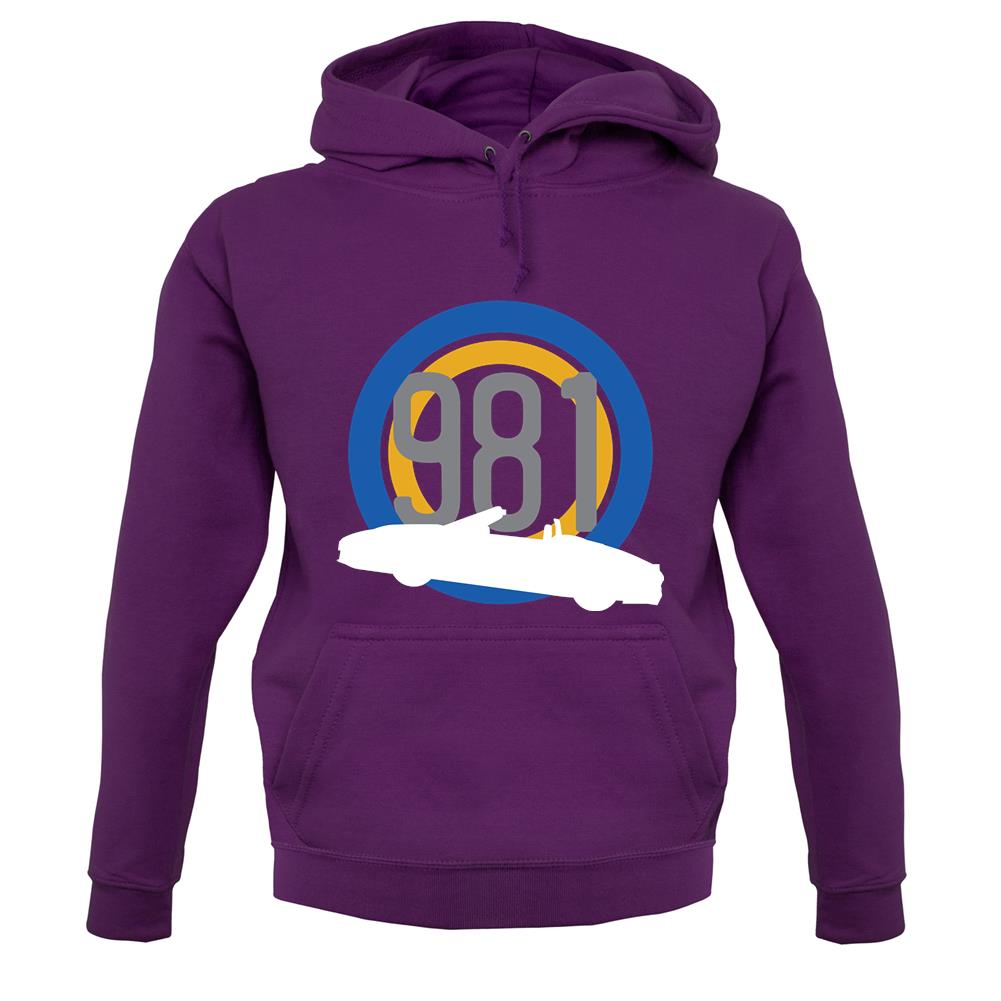 Porsche 981 Silhouette unisex hoodie