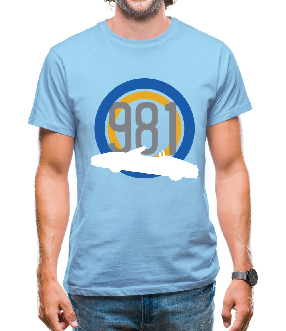 Porsche 981 Silhouette Mens T-Shirt