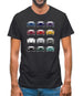 Box 986 T 12 Colour Grid Mens T-Shirt