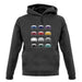 Porsche Box 986 T 12 Colour Grid unisex hoodie