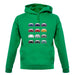 Porsche Box 986 T 12 Colour Grid unisex hoodie