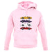 Porsche Box 986 4 Colour Grid unisex hoodie