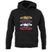 Porsche Box 986 4 Colour Grid unisex hoodie