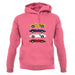 Porsche Box 986 4 Colour Grid unisex hoodie