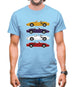 Box 986 4 Colour Grid Mens T-Shirt