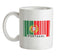 Portugal Barcode Style Flag Ceramic Mug