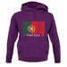 Portugal Barcode Style Flag unisex hoodie