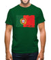 Portugal Grunge Style Flag Mens T-Shirt