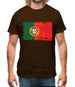Portugal Grunge Style Flag Mens T-Shirt
