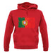 Portugal Grunge Style Flag unisex hoodie