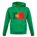 Portugal Grunge Style Flag unisex hoodie