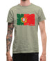 Portugal Grunge Style Flag Mens T-Shirt