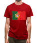 Portugal Grunge Style Flag Mens T-Shirt